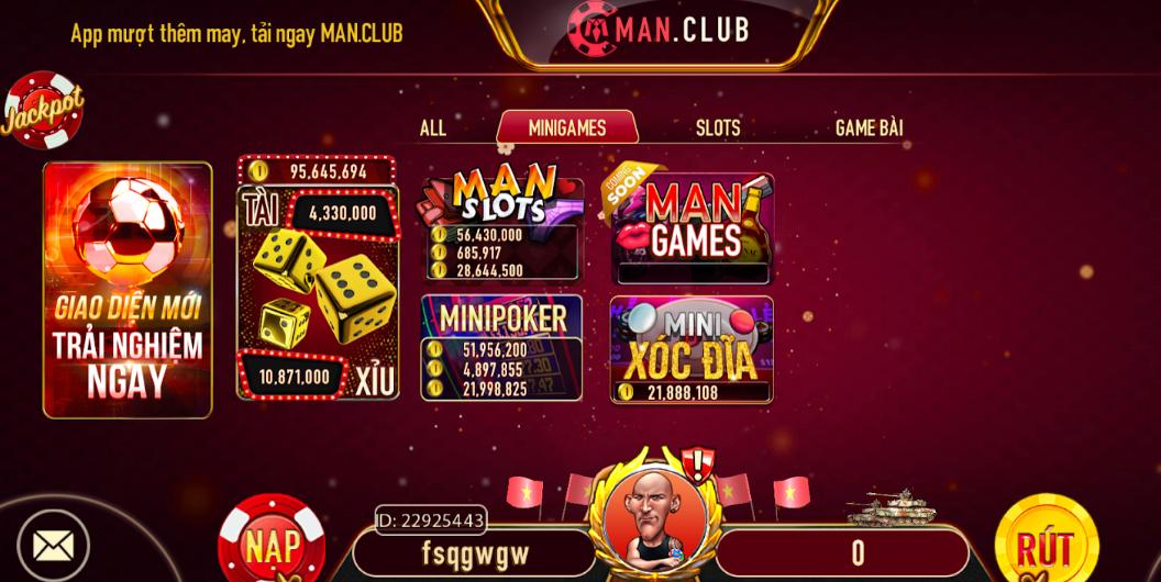 Giới thiệu tổng quan về Mini Game MANCLUB